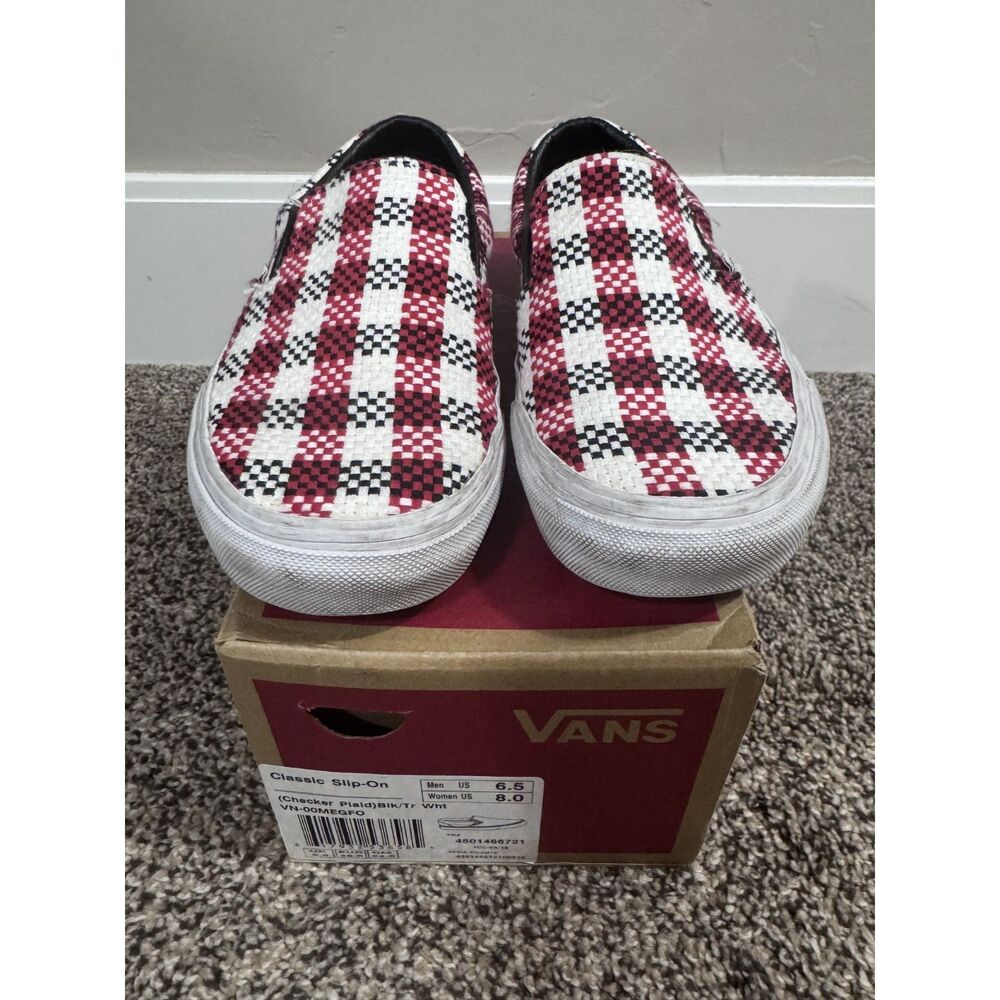 Vans Checker Plaid Slip-On Shoes - Picture 2 of 6